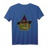 Leuchtender Kürbis mit Magierhut - Gruseliges Halloween T-Shirt für Horror- und Spaß-Fans
