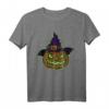 Leuchtender Kürbis mit Magierhut - Gruseliges Halloween T-Shirt für Horror- und Spaß-Fans