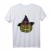 Leuchtender Kürbis mit Magierhut - Gruseliges Halloween T-Shirt für Horror- und Spaß-Fans
