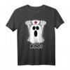 Boo! Halloween Krankenschwester T-Shirt mit Geisterdesign – Perfekt für Pflegepersonal und Halloween-Feiern im Krankenhaus