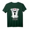 Boo! Halloween Krankenschwester T-Shirt mit Geisterdesign – Perfekt für Pflegepersonal und Halloween-Feiern im Krankenhaus