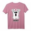 Boo! Halloween Krankenschwester T-Shirt mit Geisterdesign – Perfekt für Pflegepersonal und Halloween-Feiern im Krankenhaus