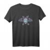 Fledermaus mit Atemschutz Maske Vampir Halloween Kostüm T-Shirt – Lustiges und Gruseliges Kostüm für Kinder und Erwachsene für Halloween, Karneval und Fasching
