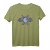 Fledermaus mit Atemschutz Maske Vampir Halloween Kostüm T-Shirt – Lustiges und Gruseliges Kostüm für Kinder und Erwachsene für Halloween, Karneval und Fasching