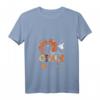 Damen Halloween Kostüm & Pyjama Pumpkin Spooky Mädchen T-Shirt mit V-Ausschnitt – Perfekt für Halloween-Partys und Gruselnacht