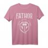 Herren Vatertagsgeschenk - Lustiges Fathor Hammer T-Shirt für Papa, Vater und Sohn im Partnerlook, Vintage Design