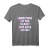 Hardtekk T-Shirt - Kunst aus dem Osten für Rave Fans und Techno Liebhaber | Hardtechno Merch für Festivals und Hardcore Raver