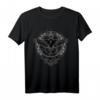 Wikinger Munin Rabe T-Shirt mit Valknut Symbol – Mythologisches Wikinger Design mit Tribals für Odin-Fans
