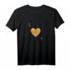 Elegantes Herzdame Frau Partnerin Geschenk T-Shirt – Romantisches Damen T-Shirt für Valentinstag, Geburtstag, Weihnachten & Fasching