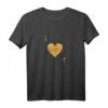 Elegantes Herzdame Frau Partnerin Geschenk T-Shirt – Romantisches Damen T-Shirt für Valentinstag, Geburtstag, Weihnachten & Fasching