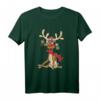 Lustiges Rentier Weihnachten - Festliches Christmas Geweih Kurzarm T-Shirt für Familie & Freunde, perfekt für Fotos & Geschenke
