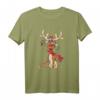 Lustiges Rentier Weihnachten - Festliches Christmas Geweih Kurzarm T-Shirt für Familie & Freunde, perfekt für Fotos & Geschenke
