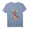 Lustiges Rentier Weihnachten - Festliches Christmas Geweih Kurzarm T-Shirt für Familie & Freunde, perfekt für Fotos & Geschenke