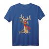 Lustiges Rentier Weihnachten - Festliches Christmas Geweih Kurzarm T-Shirt für Familie & Freunde, perfekt für Fotos & Geschenke