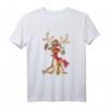 Lustiges Rentier Weihnachten - Festliches Christmas Geweih Kurzarm T-Shirt für Familie & Freunde, perfekt für Fotos & Geschenke