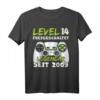 Level 14 Geburtstag Jungen - Lustiges Gaming T-Shirt mit Spruch 'Level 14 Freigeschaltet' für Jungen & Mädchen, perfekte Geschenkidee und Deko