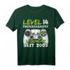 Level 14 Geburtstag Jungen - Lustiges Gaming T-Shirt mit Spruch 'Level 14 Freigeschaltet' für Jungen & Mädchen, perfekte Geschenkidee und Deko