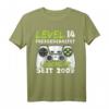 Level 14 Geburtstag Jungen - Lustiges Gaming T-Shirt mit Spruch 'Level 14 Freigeschaltet' für Jungen & Mädchen, perfekte Geschenkidee und Deko