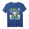 Level 14 Geburtstag Jungen - Lustiges Gaming T-Shirt mit Spruch 'Level 14 Freigeschaltet' für Jungen & Mädchen, perfekte Geschenkidee und Deko