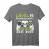 Level 14 Geburtstag Jungen - Lustiges Gaming T-Shirt mit Spruch 'Level 14 Freigeschaltet' für Jungen & Mädchen, perfekte Geschenkidee und Deko