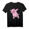 Dabbing Schwein T-Shirt für Kinder - Trendiges Tiermotiv als Geschenk für Kids zu Geburtstag, Weihnachten, Einschulung & Karneval