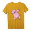 Dabbing Schwein T-Shirt für Kinder - Trendiges Tiermotiv als Geschenk für Kids zu Geburtstag, Weihnachten, Einschulung & Karneval