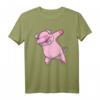 Dabbing Schwein T-Shirt für Kinder - Trendiges Tiermotiv als Geschenk für Kids zu Geburtstag, Weihnachten, Einschulung & Karneval