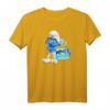 HapDeer Schlumpf Brainy Who's the Boss? T-Shirt – Offizielles Comic Merchandise für Schlumpf-Fans & Geburtstagsfeier