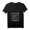 Kinder Achtung Krippe Hier Kommt Ärger T-Shirt - Lustiges Geschenk für den Krippenstart & Abschied aus dem Elternhaus