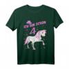 Kinder Geburtstagsshirt Pferd für 4 Jahre Mädchen - Perfektes Geburtstagsgeschenk für Pferdeliebhaber & Reitfans