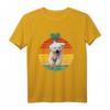 Malteser Hund Herz Vintage Sunset T-Shirt für Hundeliebhaber – Lustiges, buntes Hundemotiv für Hundemamas und Hundepapas
