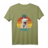 Malteser Hund Herz Vintage Sunset T-Shirt für Hundeliebhaber – Lustiges, buntes Hundemotiv für Hundemamas und Hundepapas