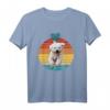 Malteser Hund Herz Vintage Sunset T-Shirt für Hundeliebhaber – Lustiges, buntes Hundemotiv für Hundemamas und Hundepapas