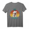 Malteser Hund Herz Vintage Sunset T-Shirt für Hundeliebhaber – Lustiges, buntes Hundemotiv für Hundemamas und Hundepapas