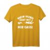 Lustiges Hunde T-Shirt für Herrchen & Frauchen - Mein Hund geht mit mir Gassi, Humorvolles Hundeliebhaber Shirt für Spaziergänge & Hundeschule