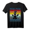 Pew Pew Madafakas Crazy Dog Vintage Lustiges Hund T-Shirt – Perfektes Geschenk für Hundeliebhaber, Humor und Weihnachten
