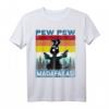 Pew Pew Madafakas Crazy Dog Vintage Lustiges Hund T-Shirt – Perfektes Geschenk für Hundeliebhaber, Humor und Weihnachten