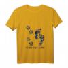 Damen Never Walk Alone Hunde-Hemd mit Pfoten-Motiv - Perfekt als Geschenk für Hundeliebhaber zum Geburtstag, Muttertag, Vatertag, Weihnachten und mehr