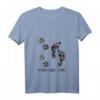 Damen Never Walk Alone Hunde-Hemd mit Pfoten-Motiv - Perfekt als Geschenk für Hundeliebhaber zum Geburtstag, Muttertag, Vatertag, Weihnachten und mehr