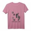 Damen Never Walk Alone Hunde-Hemd mit Pfoten-Motiv - Perfekt als Geschenk für Hundeliebhaber zum Geburtstag, Muttertag, Vatertag, Weihnachten und mehr