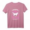 Hundebesitzer T-Shirt für Damen - Vorsicht Vor Dem Frauchen Hund Ist Harmlos, Lustiges Hundemama Design für Hundeliebhaberinnen