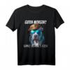 Guten Morgen lustiges Kaffee Spruch mit Pitbull Hund Hunde T-Shirt – Originelles Geschenk für Hundehalter & Tierliebhaber