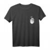 Lustiges Husky T-Shirt mit Hund, schaut aus der Brusttasche – Perfekt für Hundeliebhaber, Gassi gehen & Hundeschule