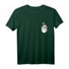 Lustiges Husky T-Shirt mit Hund, schaut aus der Brusttasche – Perfekt für Hundeliebhaber, Gassi gehen & Hundeschule