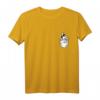 Lustiges Husky T-Shirt mit Hund, schaut aus der Brusttasche – Perfekt für Hundeliebhaber, Gassi gehen & Hundeschule