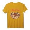 Pug I Woof You Hund T-Shirt - Herzmotiv für Hunde Valentinstag Geschenk, Gassi Outfit & Hundeliebhaber Geschenkidee