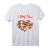 Pug I Woof You Hund T-Shirt - Herzmotiv für Hunde Valentinstag Geschenk, Gassi Outfit & Hundeliebhaber Geschenkidee