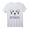 80% Baumwolle 20% Hundehaare - Lustiges Hunde T-Shirt für Hundeliebhaber, Hundebesitzer & Hunde-Fans als Geschenkidee für Weihnachten & Geburtstag