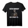 Guten Morgen? Ganz Dünnes Eis Kaffee Hund Pitbull T-Shirt – Lustiges Spruchshirt für Morgenmuffel, Büro & Home Office