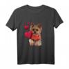 Shirt mit Yorkshire Terrier Hund und Herz - Lustiges und Süßes Hundemotiv Sweatshirt für Hundeliebhaber, Hundemamas & -papas